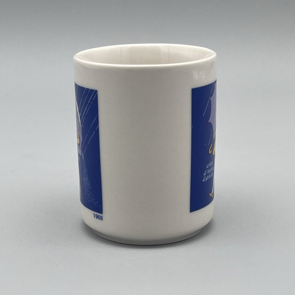 Morton Salt 1968 Logo 3.75" Coffee Mug When It Rains It Pours Slogan Japan - Picture 4 of 6